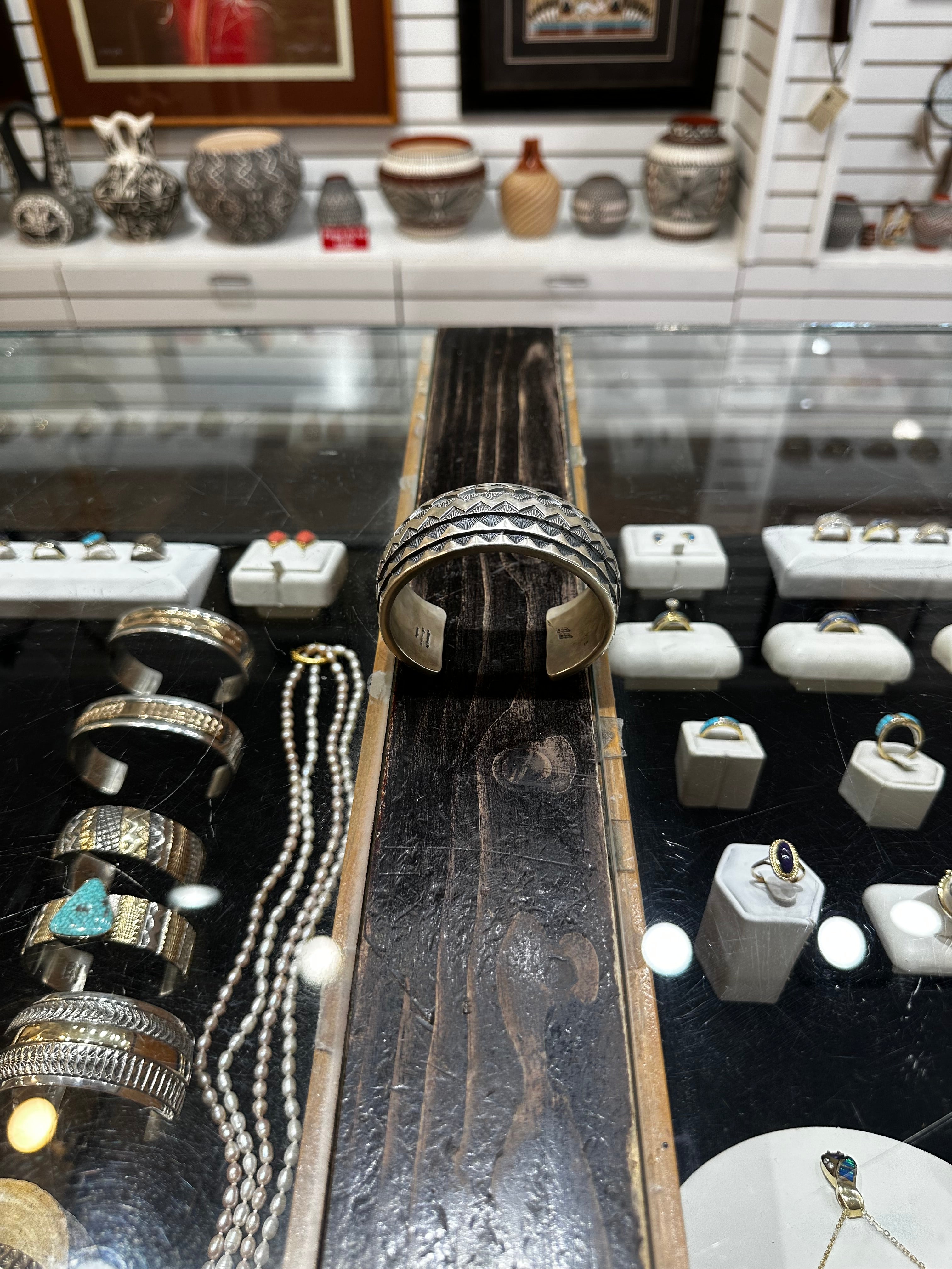 Handcrafted Sterling Silver Cuff Bracelet by Marc Antia