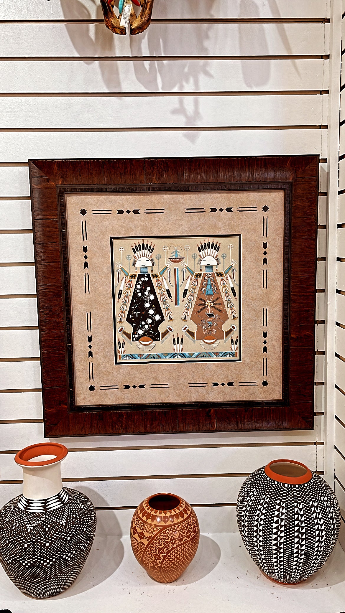 “Father Sky Mother Earth” Genuine Navajo Sand Painting by Scott Ben