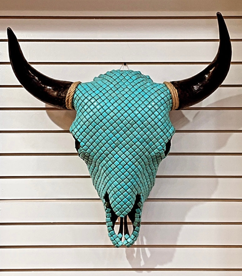 Genuine Buffalo Skull with Magnesite